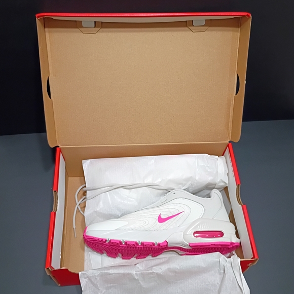 Nike Air Max Fire Phantom White Hyper Pink Women's Sneakers - Picture 15 of 16
